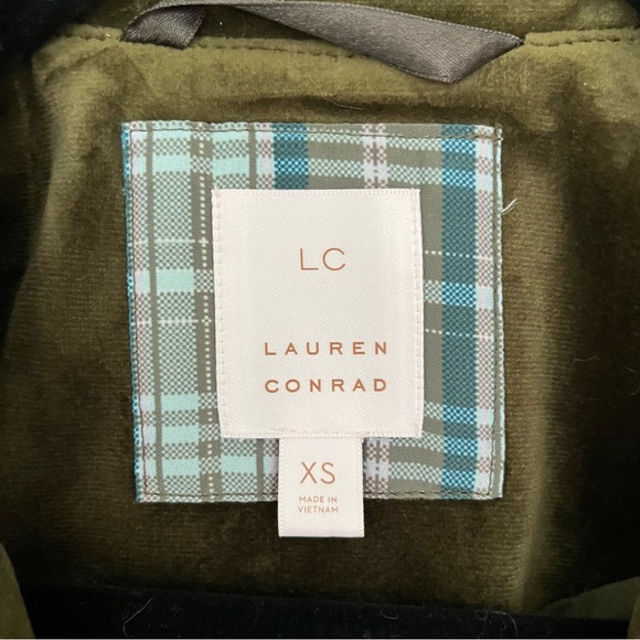 LC Lauren Conrad Green Moto Jacket - Picture 2 of 4